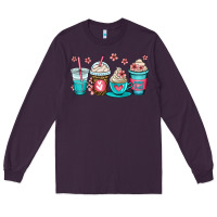 Plum mom fuel coffee cups Long Sleeve Tee - OliviaCreatesArt