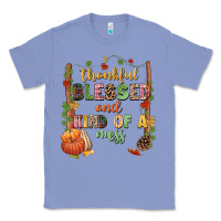 Colony Blue Thankful blessed and kind of a mess Classic Tee - NancyCooperArtShop