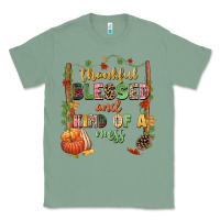 Sage Thankful blessed and kind of a mess Classic Tee - NancyCooperArtShop