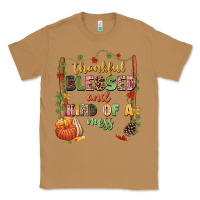 Toasted Coconut Thankful blessed and kind of a mess Classic Tee - NancyCooperArtShop