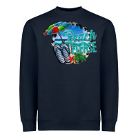 Navy beach please Heavyweight Sweatshirt - CowhideDigitalArt