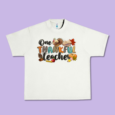 One Thankful Teacher Urban Heavy Tee Designed By Cowgirlartshop