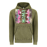 Vintage Olive Mama leopard Vintage Hoodie - CowGirlArtShop
