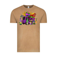 Vintage Camel mardi gras gnome truck Vintage Tee - CowGirlArtShop