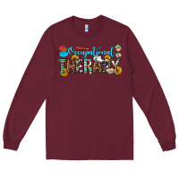 Burgundy occupational therapy Long Sleeve Tee - OliviaCreatesArt