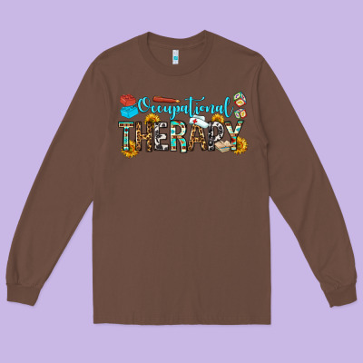 Occupational Therapy Long Sleeve Tee Designed By Oliviacreatesart