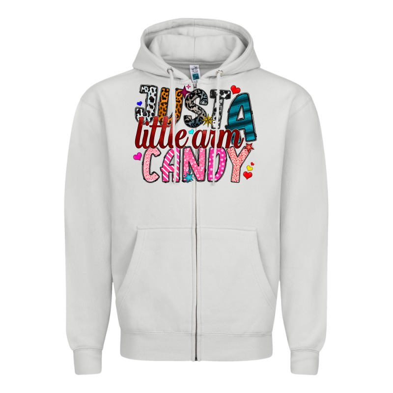Just A Little Arm Candy Zipper Hoodie by SublimationCraftShop | Teevron