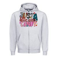 Heather Grey Just A Little Arm Candy Zipper Hoodie - SublimationCraftShop