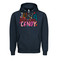 Navy Just A Little Arm Candy Zipper Hoodie - SublimationCraftShop