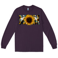 Plum Sunflower Cowhide Mom Long Sleeve Tee - Jasminsmagicworld