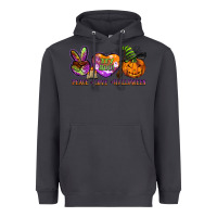 Smoke peace love halloween Heavyweight Hoodie - BarkalooDesign