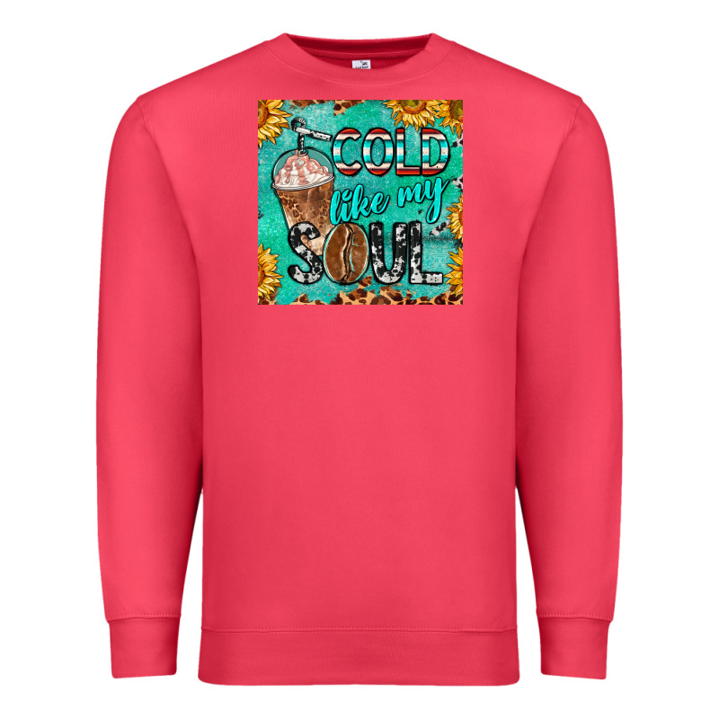 Cold Like My Soul  Mug Coaster Premium Sweatshirt by BarkalooDesign | Teevron