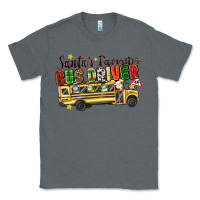 Charcoal Heather santas favorite bus driver Classic Tee - texasbilliewilder