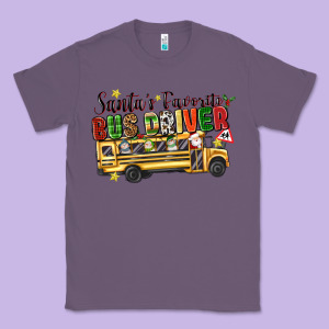 Santas Favorite Bus Driver Classic Tee Designed By Texasbilliewilder