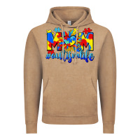 Vintage Coffee Mom Autism life Vintage Hoodie - CowGirlArtShop