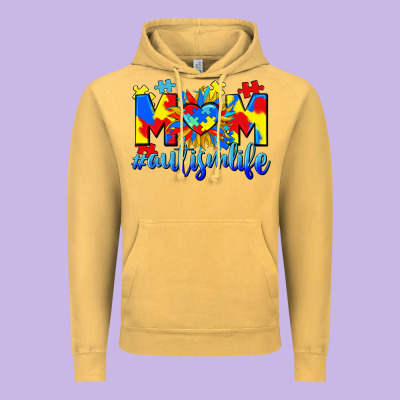 Mom Autism Life Vintage Hoodie Designed By Cowgirlartshop
