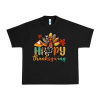 Black happy thanksgiving Urban Heavy Tee - CowGirlArtShop