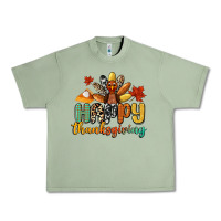 Oil Green happy thanksgiving Urban Heavy Tee - CowGirlArtShop