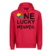 Cardinal one lucky mama Premium Hoodie - CowhideDigitalArt