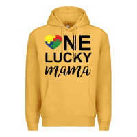 Mustard one lucky mama Premium Hoodie - CowhideDigitalArt