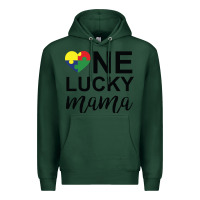 Sports Green one lucky mama Premium Hoodie - CowhideDigitalArt