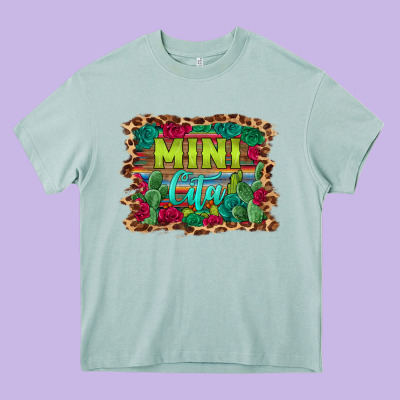 Mini Cita Serape Background Heavy Core Tee Designed By Barkaloodesign