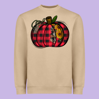 Buffalo Pumpkin Heavyweight Sweatshirt Designed By Cowhidedigitalart