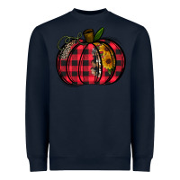 Navy Buffalo Pumpkin Heavyweight Sweatshirt - CowhideDigitalArt