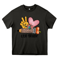 Asphalt peace love 6th grade Heavy Core Tee - JahusDesignShop