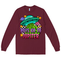Burgundy boys go to jupiter olıvıa Long Sleeve Tee - OliviaCreatesArt
