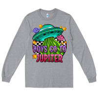 Heather Grey boys go to jupiter olıvıa Long Sleeve Tee - OliviaCreatesArt
