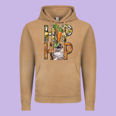 Hip Hop Easter Boy Easter Day Vintage Hoodie Designed By Howdyjamesfarm