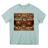 Arona seamless mexican sunflower tumbler design Heavy Core Tee - Jasminsmagicworld