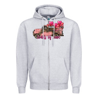 Heather Grey load of love Zipper Hoodie - SublimationCraftShop