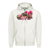 Oatmeal Heather load of love Zipper Hoodie - SublimationCraftShop