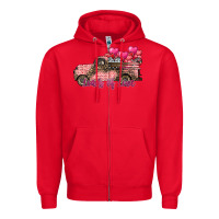 Red load of love Zipper Hoodie - SublimationCraftShop