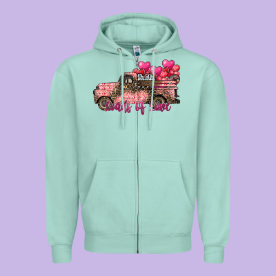 Load Of Love Zipper Hoodie Designed By Sublimationcraftshop