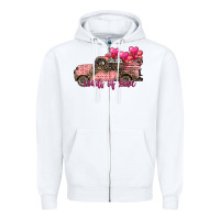 White load of love Zipper Hoodie - SublimationCraftShop