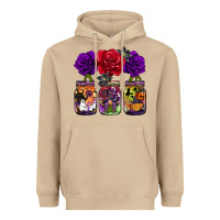 Mushroom halloween jars rose Heavyweight Hoodie - BarkalooDesign