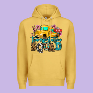 Transportation Squad School Bus Premium Hoodie Designed By Jasminsmagicworld