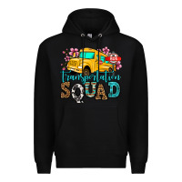 Black transportation squad school bus Premium Hoodie - Jasminsmagicworld