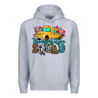 Heather Grey transportation squad school bus Premium Hoodie - Jasminsmagicworld