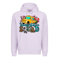 Lilac transportation squad school bus Premium Hoodie - Jasminsmagicworld