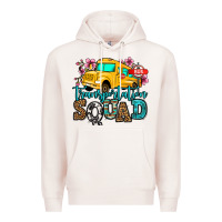 Pale Pink transportation squad school bus Premium Hoodie - Jasminsmagicworld
