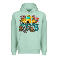 Seafoam transportation squad school bus Premium Hoodie - Jasminsmagicworld