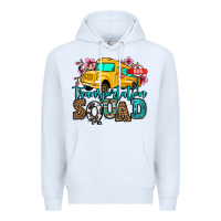 White transportation squad school bus Premium Hoodie - Jasminsmagicworld