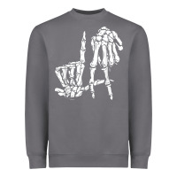 Storm La Hand Sign Lazy DIY Halloween Costume Skeleton Los Angeles Heavyweight Sweatshirt - trangStudio