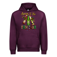 Mauve Wine cheers to the new year with beers Urban Hoodie - AdoDesignShop