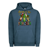 Pigment Midnight Navy cheers to the new year with beers Urban Hoodie - AdoDesignShop