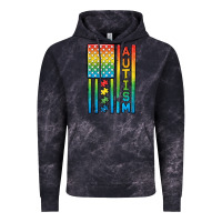 Cloud Black Autism American Flag Vintage Hoodie - CowGirlArtShop
